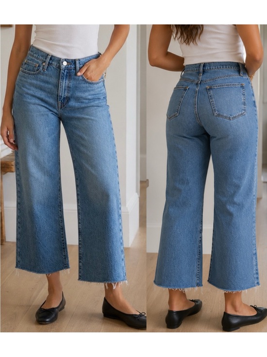 Frame Denim Denim - NWT Frame Le Jane Crop Jeans Womens 30 High Rise Straight Leg Denim $278 MSRP